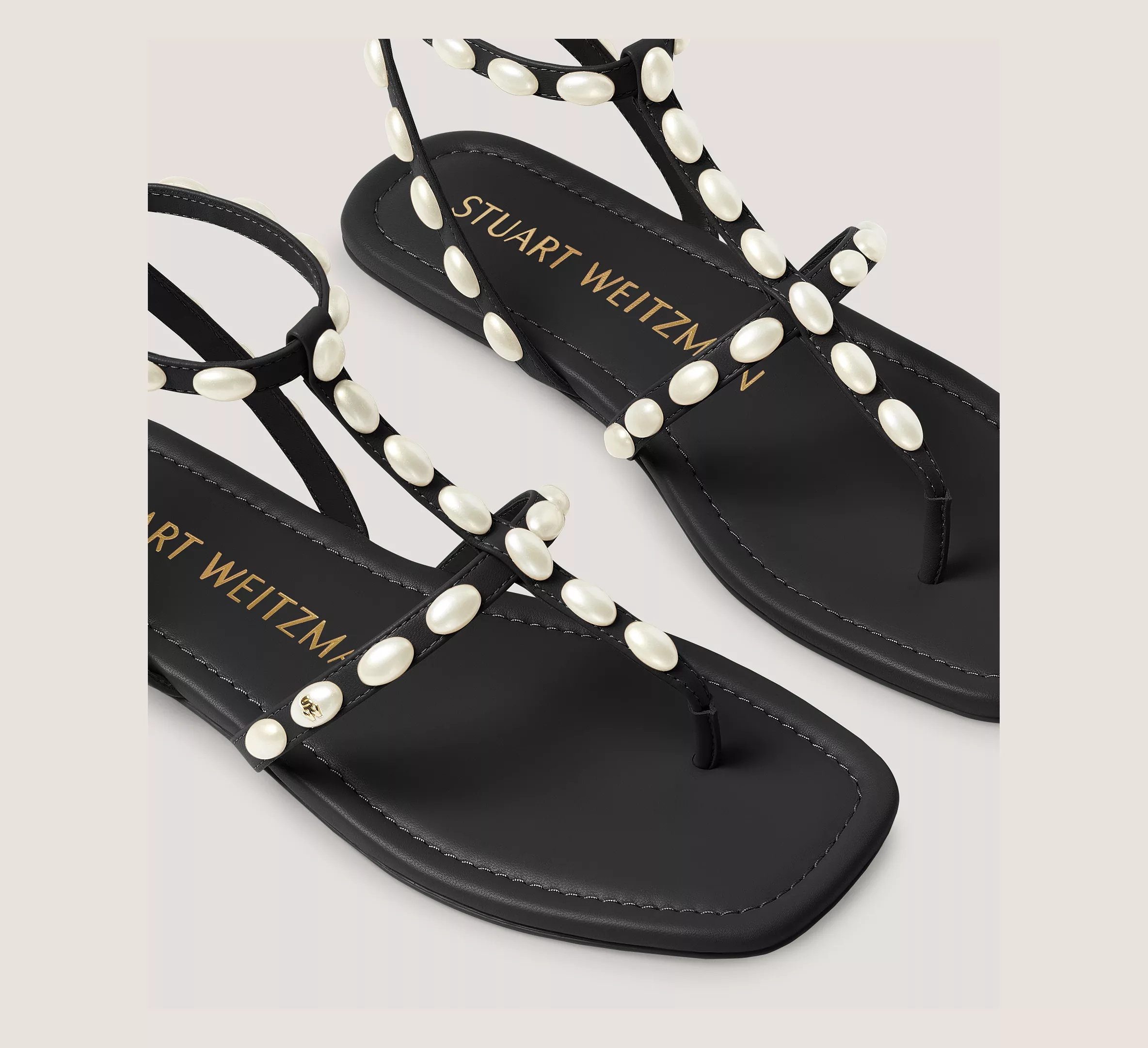 Stuart Weitzman PEARLITA FLAT SANDAL | REVERSIBLE