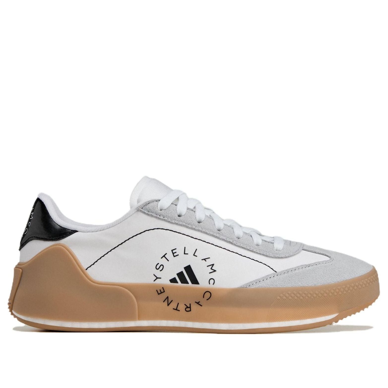 (WMNS) adidas Court Boost By Stella Mccartney 'Cloud White Charcoal Core Black' IE8768 - 2