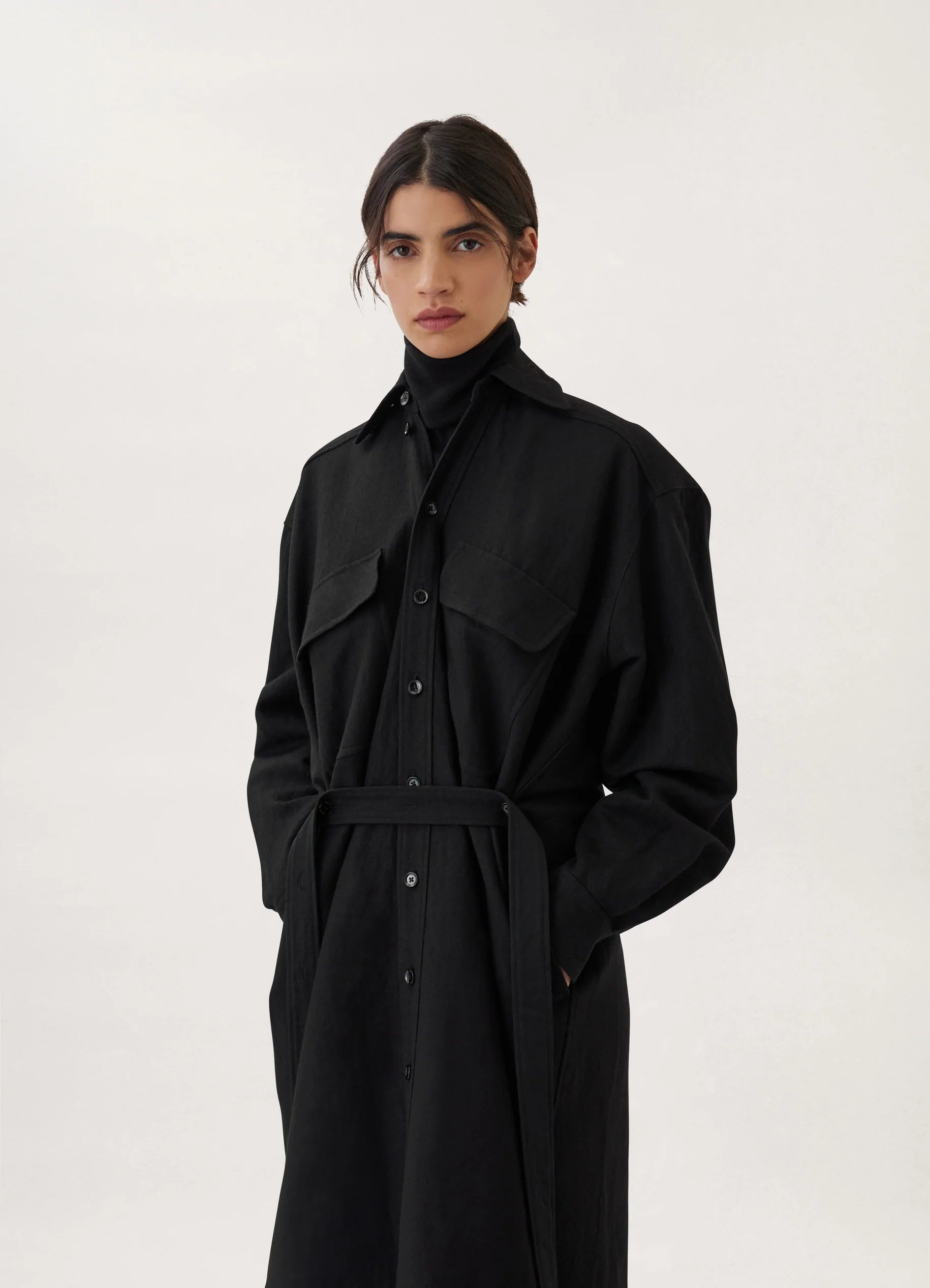 TILTED SHIRT DRESS - 2