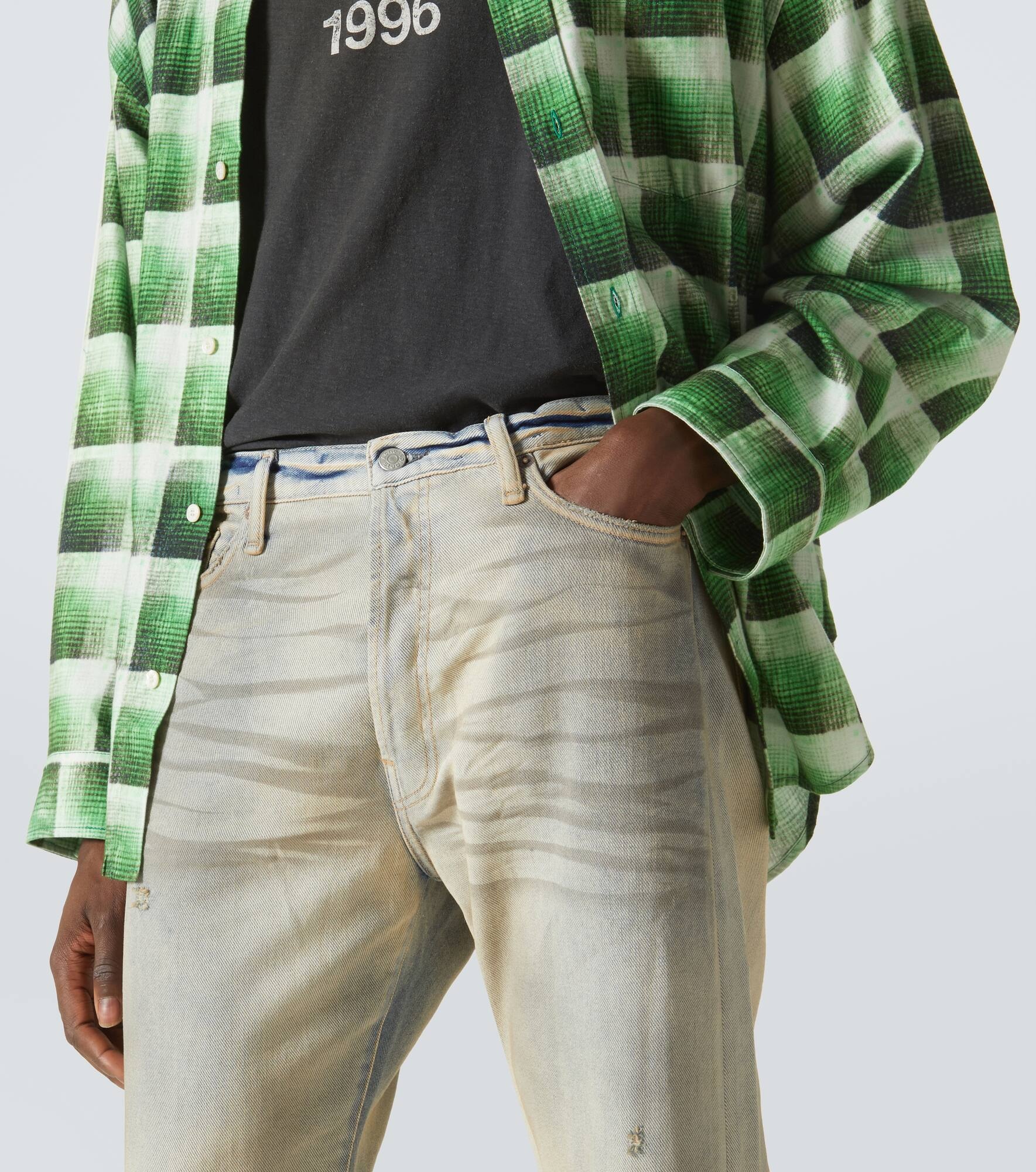 Mid-rise straight jeans - 5