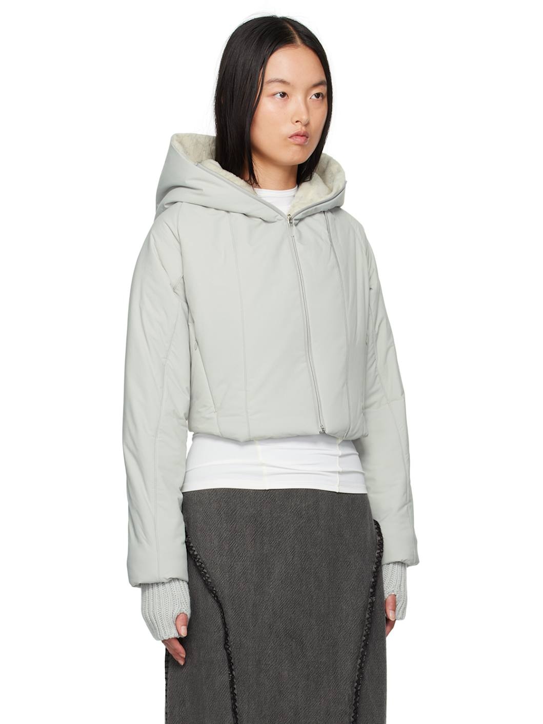 Gray Padded Jacket - 2