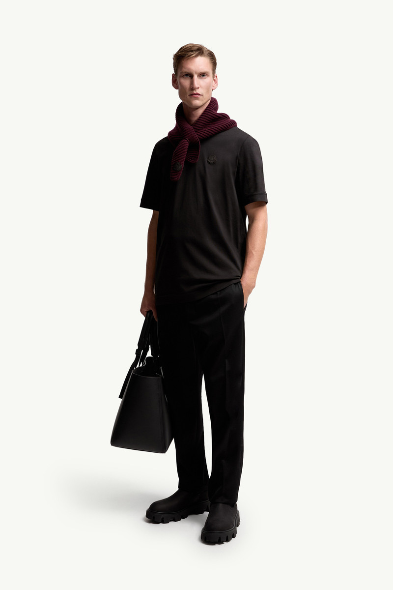Moncler Logo Patch Cotton T-Shirt outlook