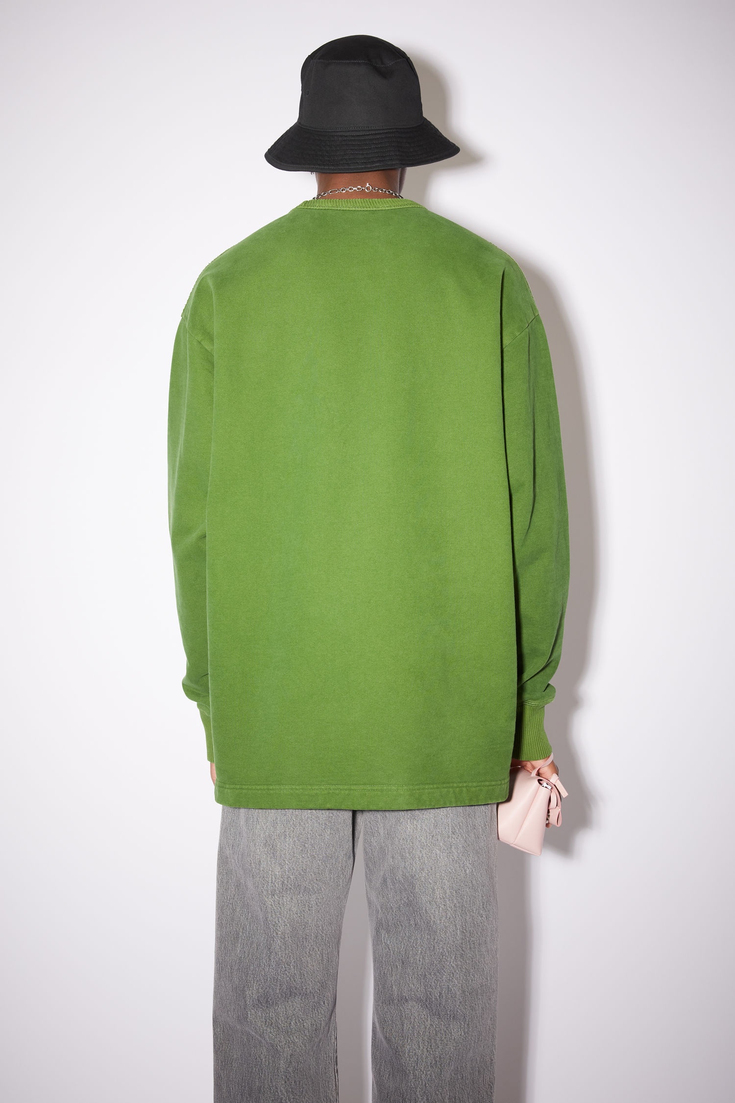 Crew neck sweatshirt - Bottle green - 3