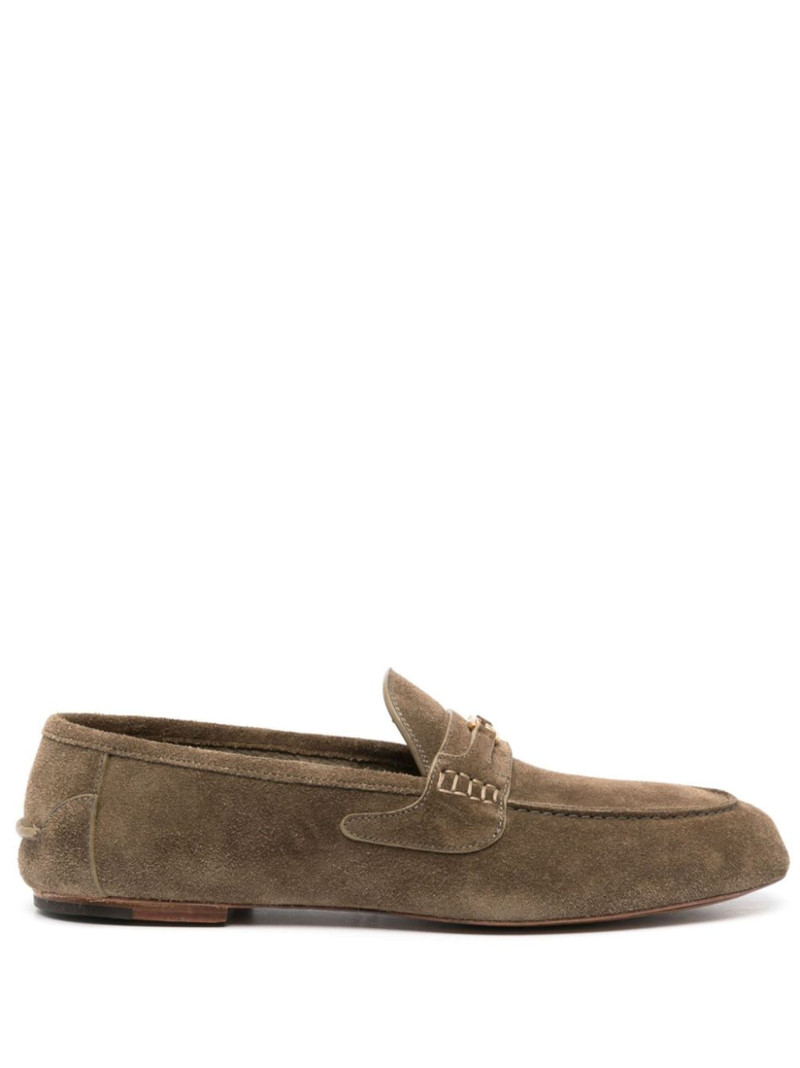 Interlocking G suede loafers 1
