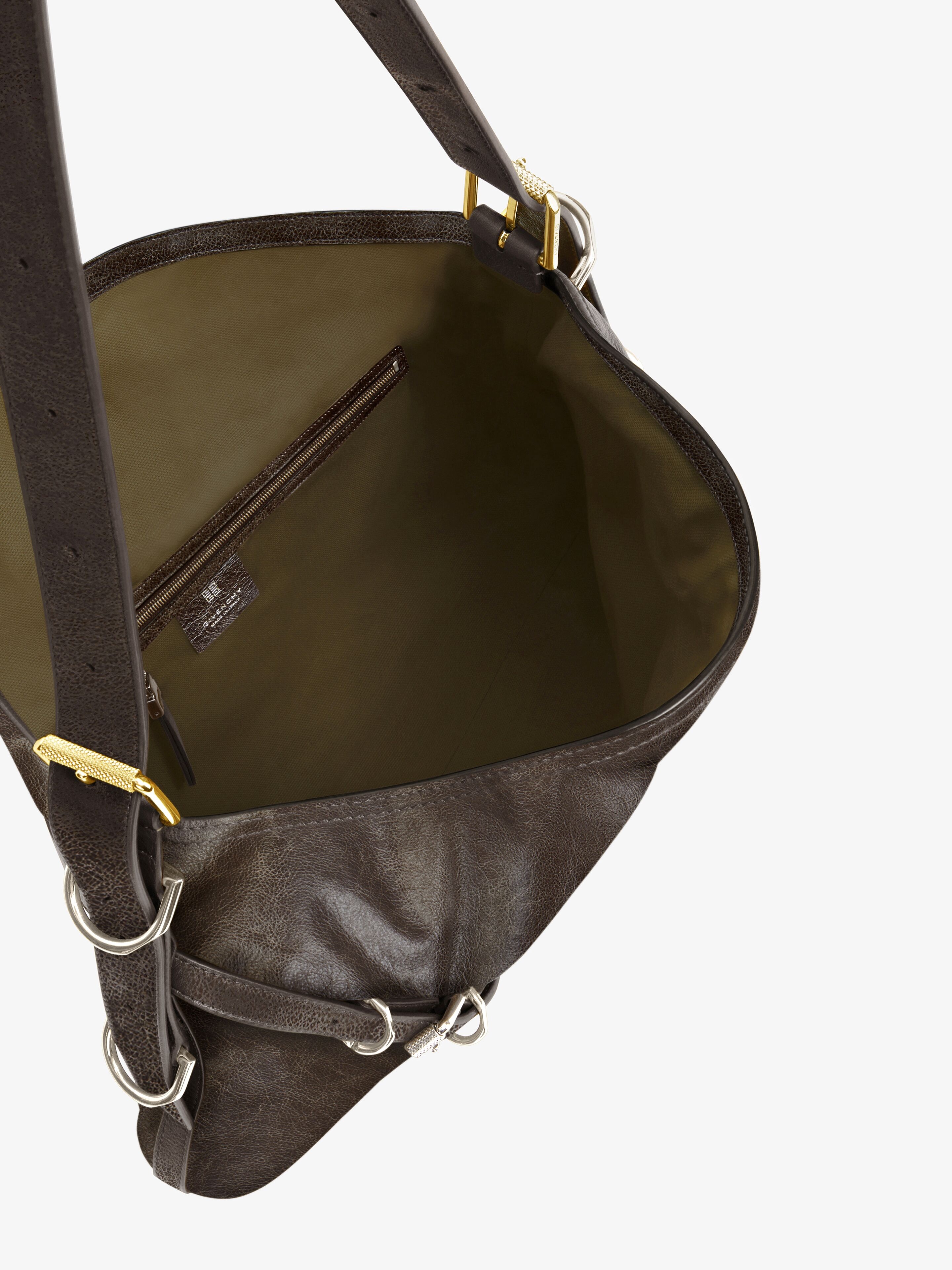 MEDIUM VOYOU BAG IN AGED LEATHER - 5
