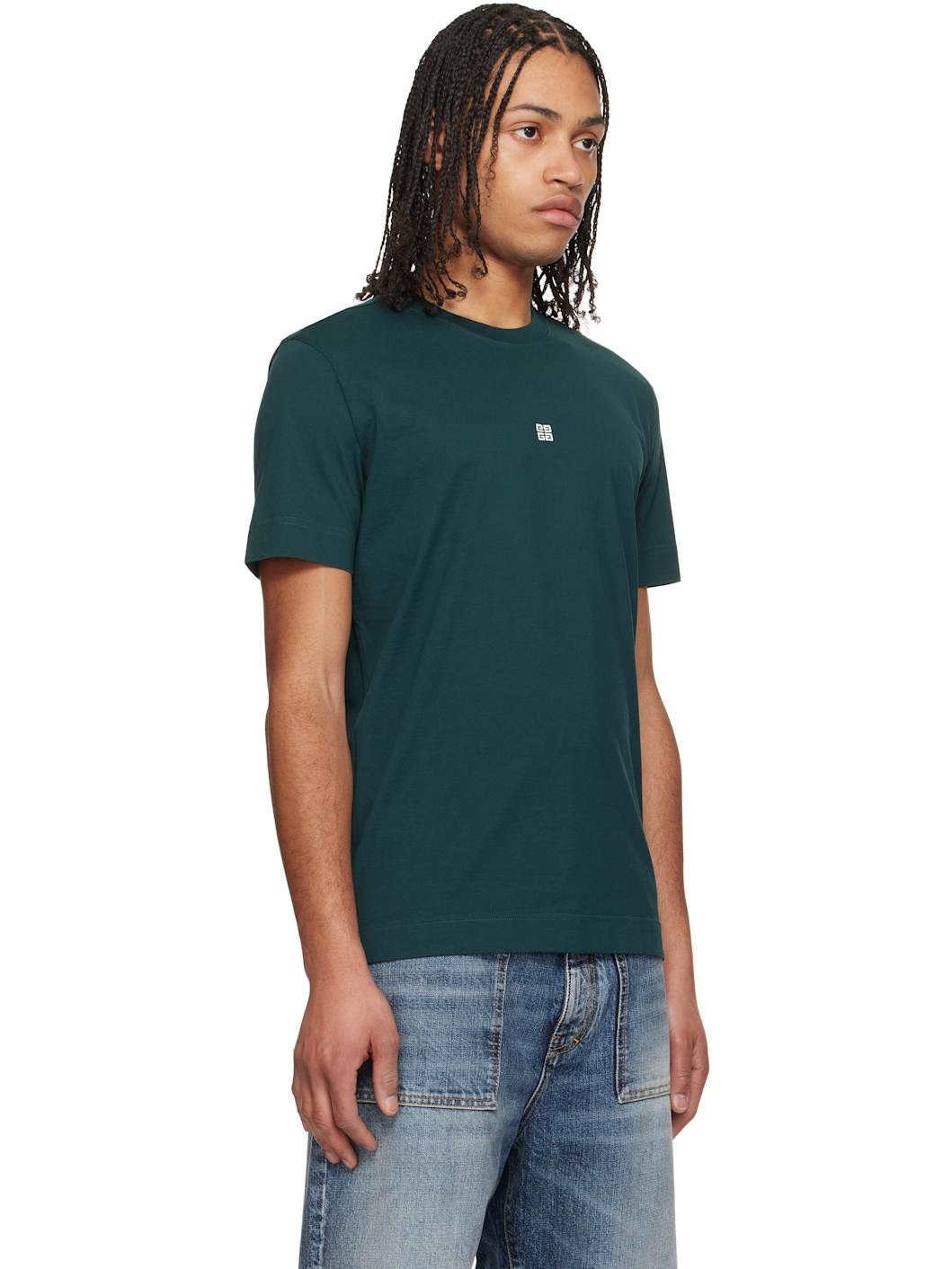 Green 4G Embroidery T-shirt - 2