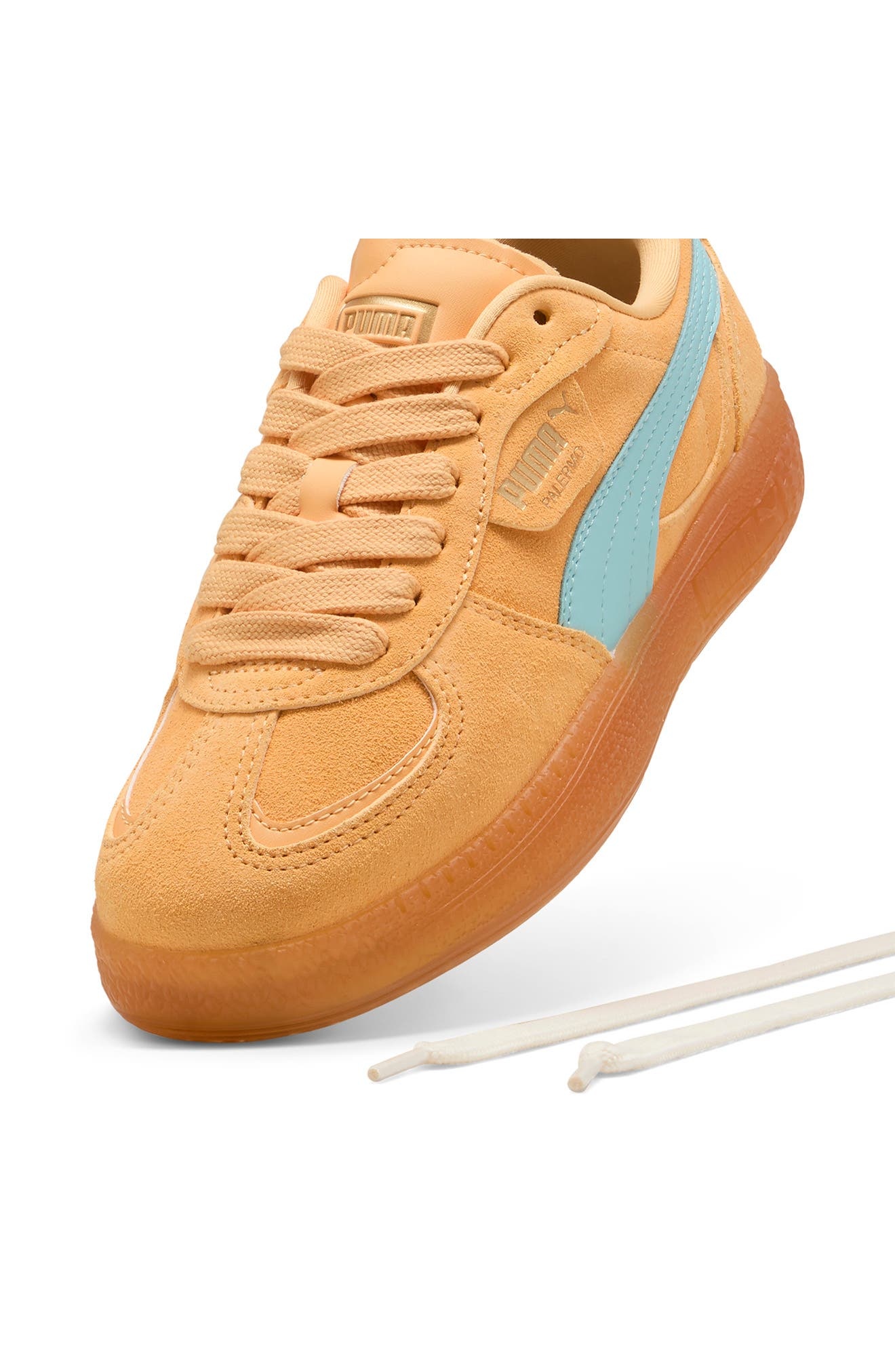 PUMA Palermo Moda Xtra Gum Rubber Sneaker in Almost Apricot-Safe Lake at Nordstrom - 5