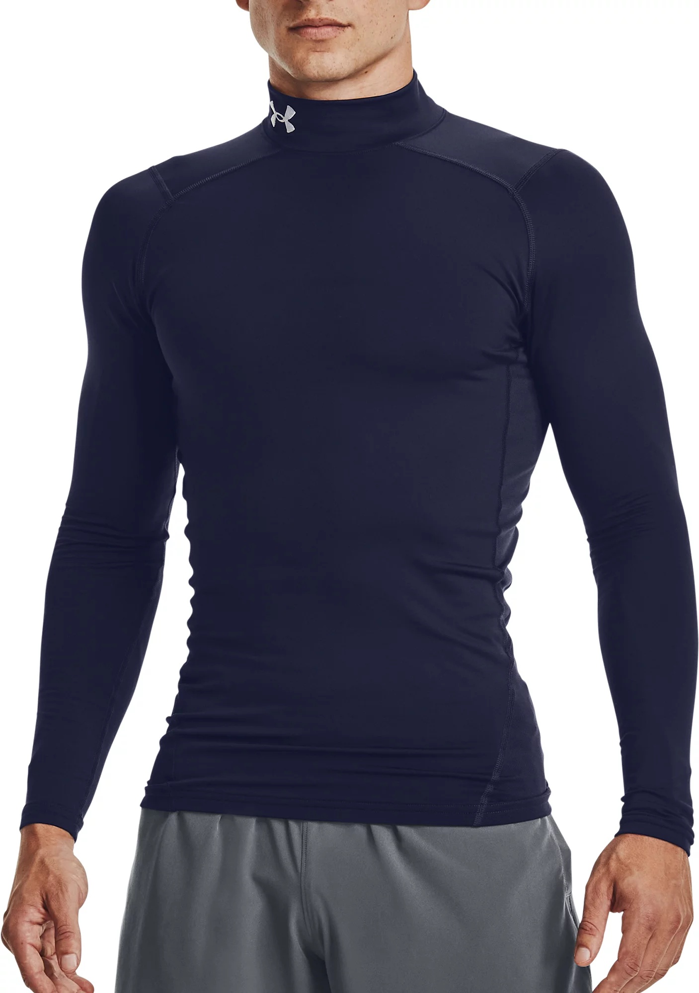 Under Armour Men's ColdGear Mock Neck Compression Shirt - 1