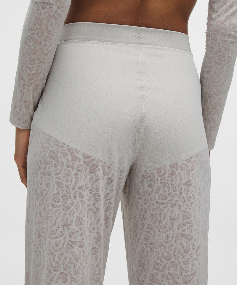 Paisley Lace Jacquard High-Rise Flared Pant 5
