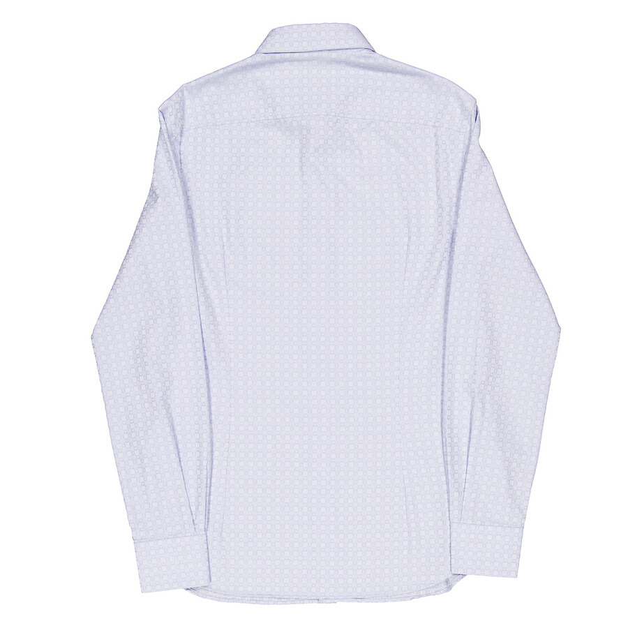 Emporio Armani All-Over Jacquard Logo Pattern Cotton Shirt - 6