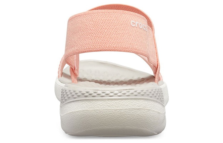 (WMNS) Crocs LiteRide Pink Sandals 205106-6KP - 5