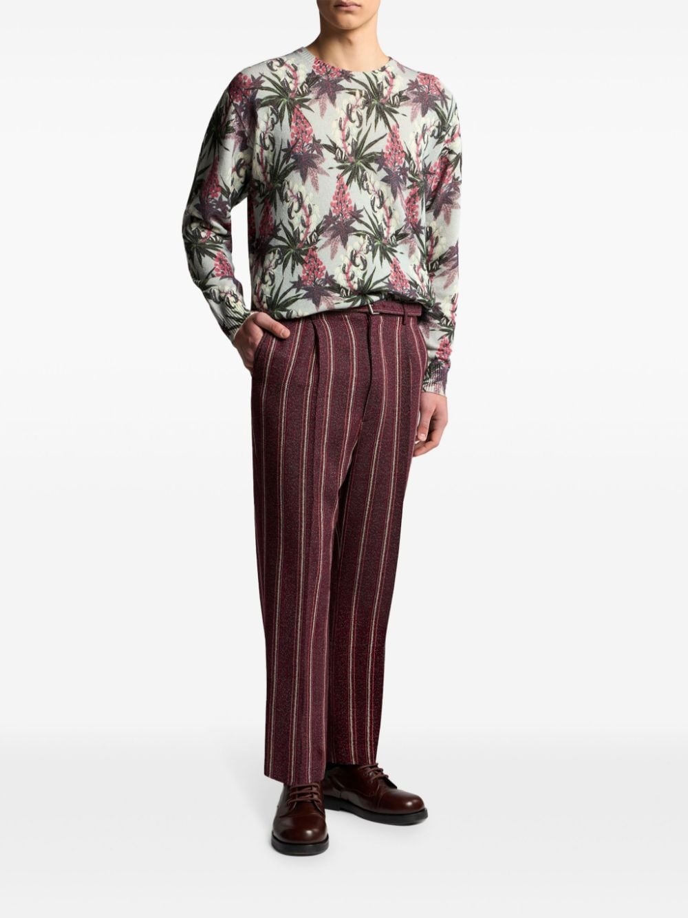 striped tailored trousers - 2