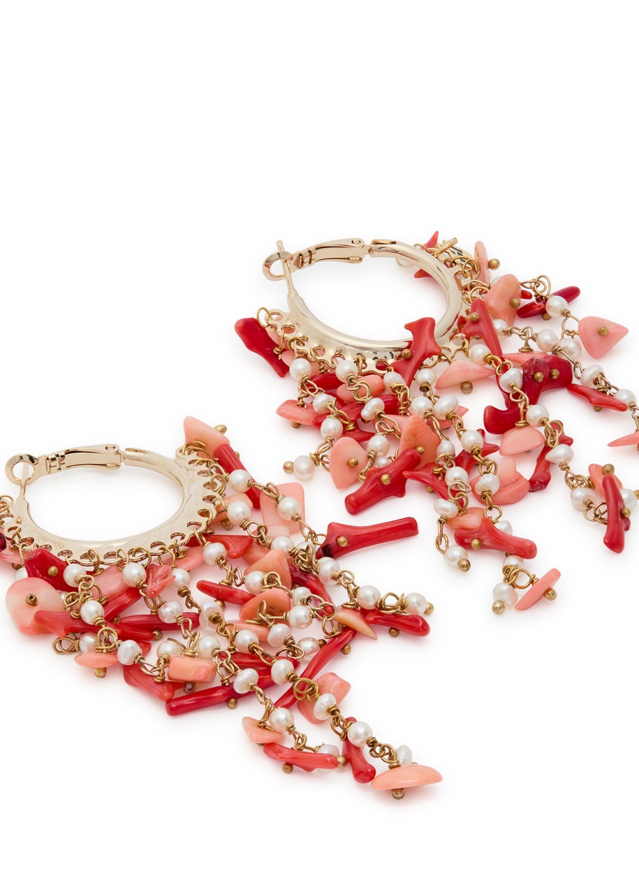 Rosantica Beaded Hoop Earrings - 3