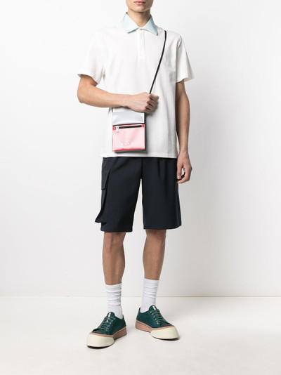 Lanvin logo embroidered polo shirt outlook