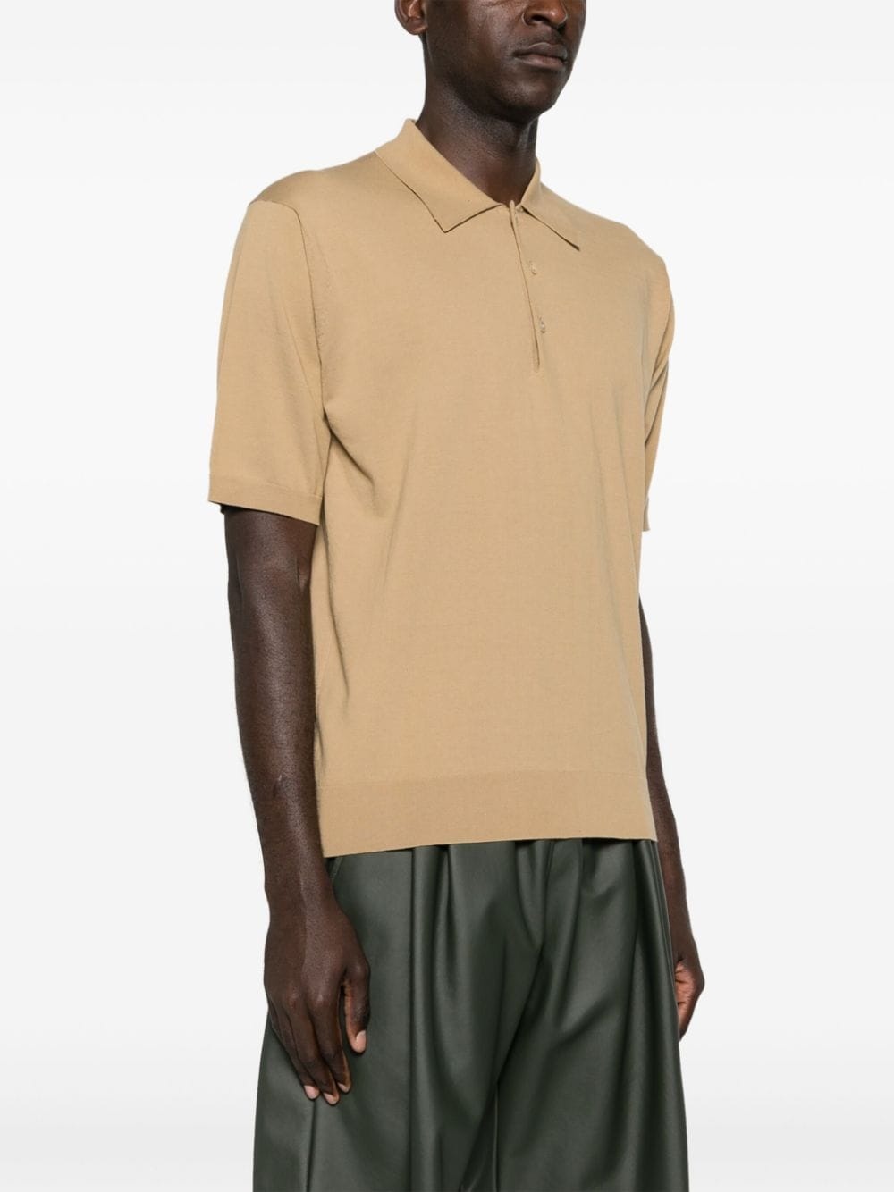 short-sleeve cotton polo shirt - 3