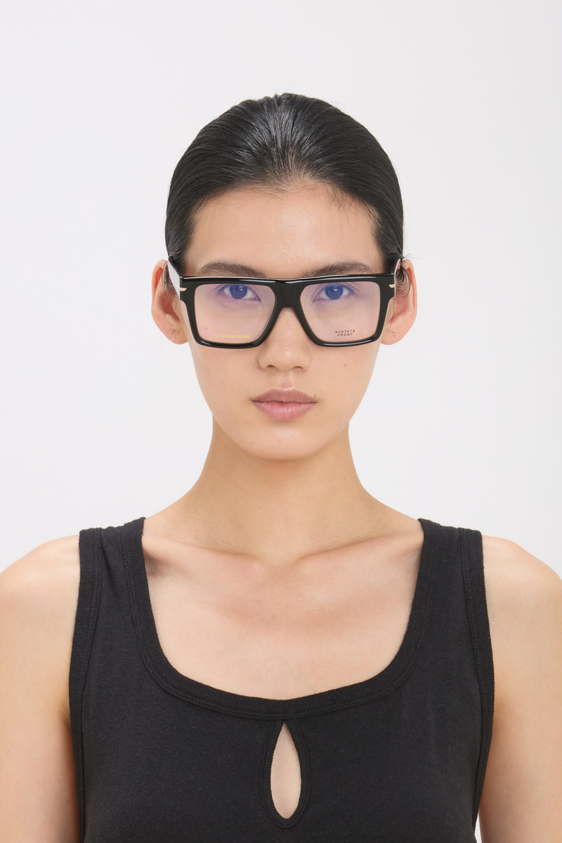 Sculpted Flat Top Frame In Black 7