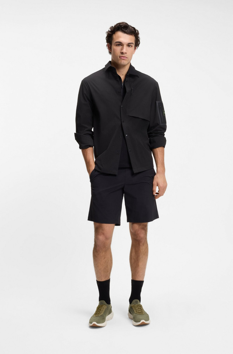 BOSS BOSS-MOTION SNEAKERS WITH KNITTED UPPERS AND LEATHER TRIMS outlook