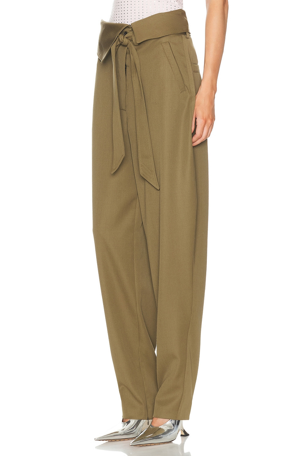 Folded Waist Long Pant - 3