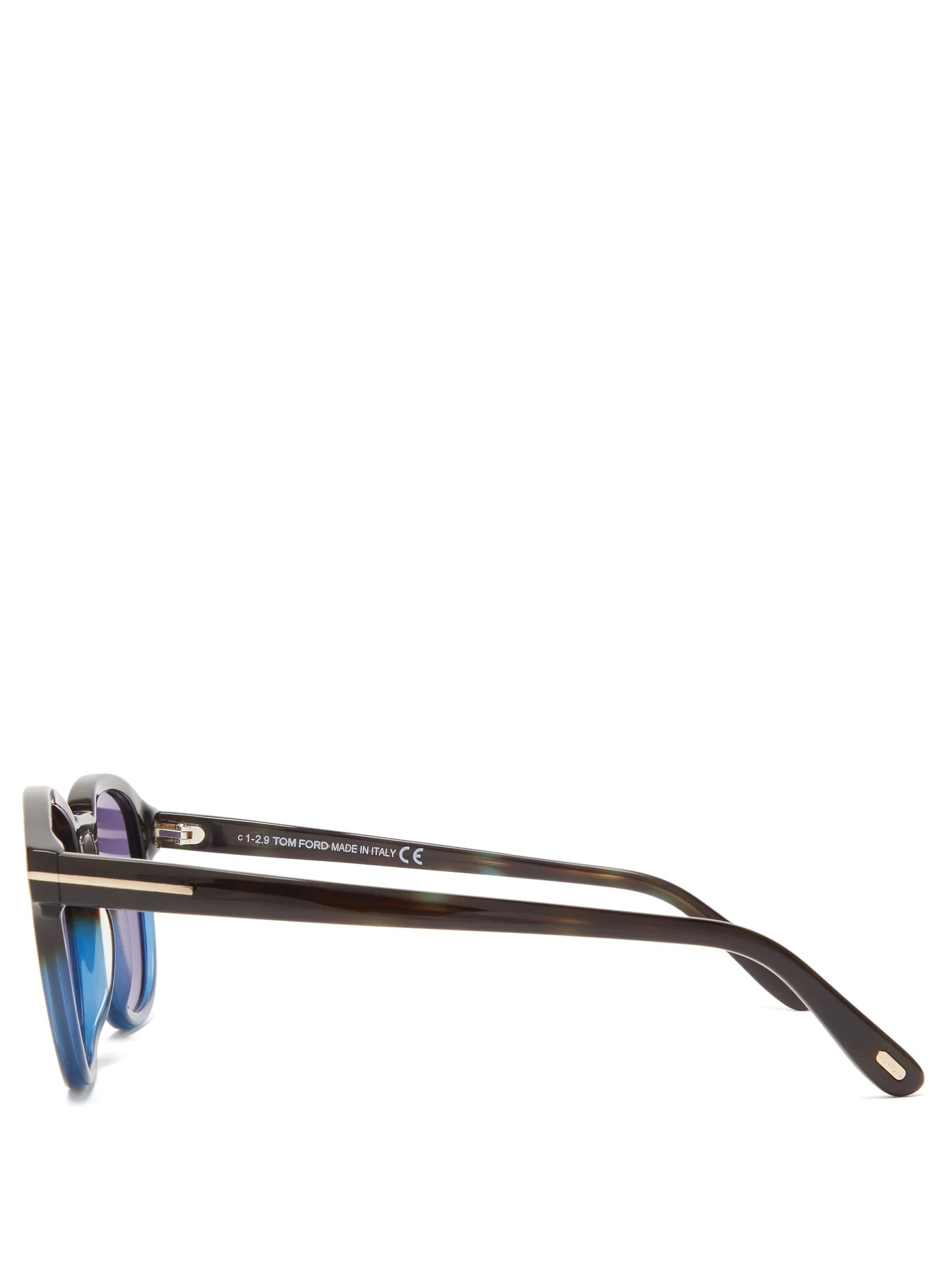 Gradated round acetate sunglasses - 4