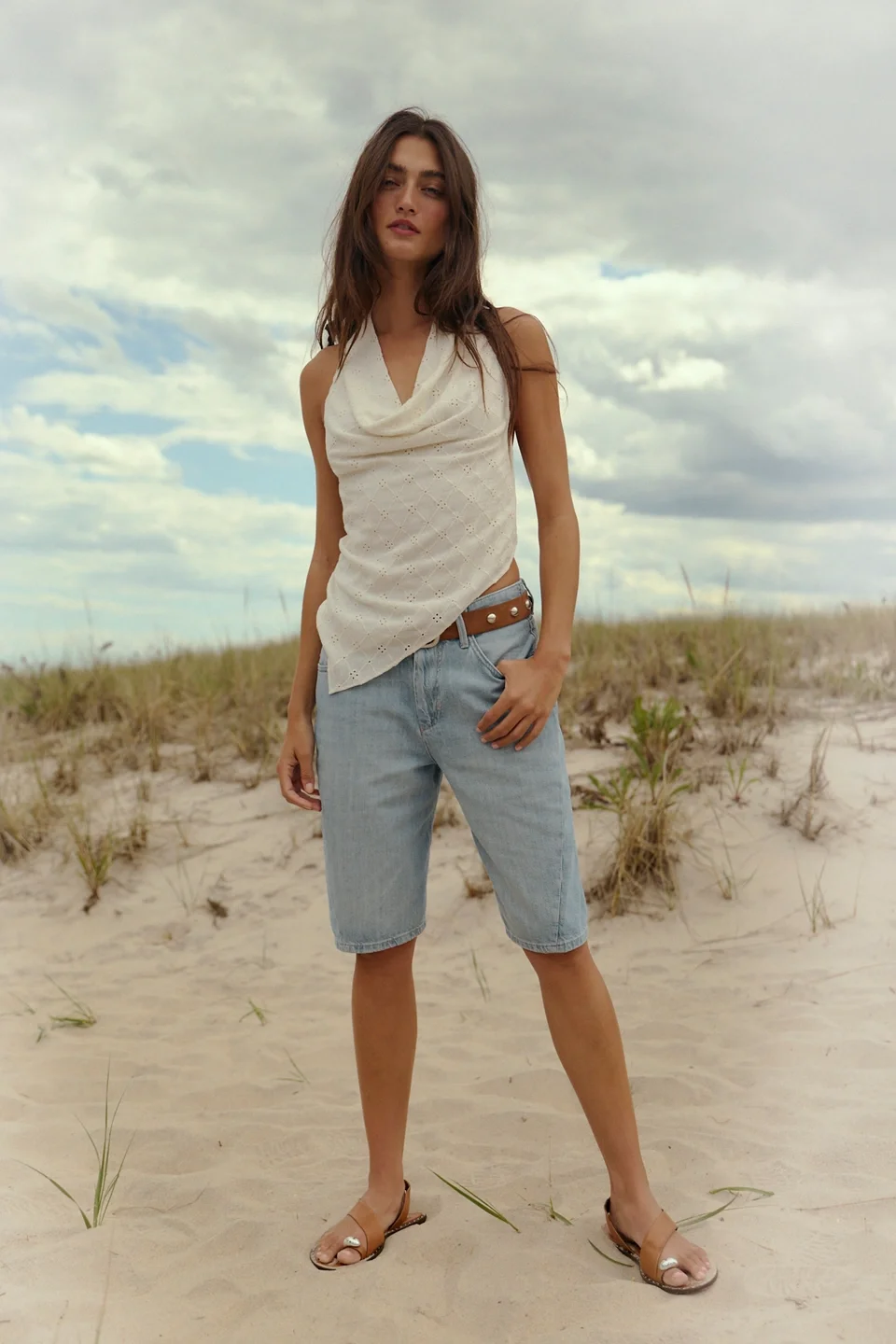 Luna Eyelet Halter Top - 1