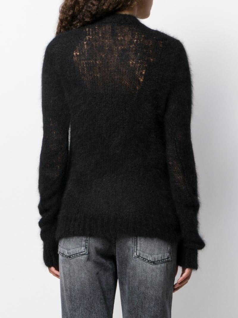 slim-fit inlay knit jumper - 4