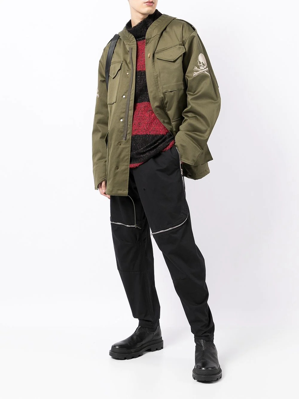 hooded concealed windbreaker - 2