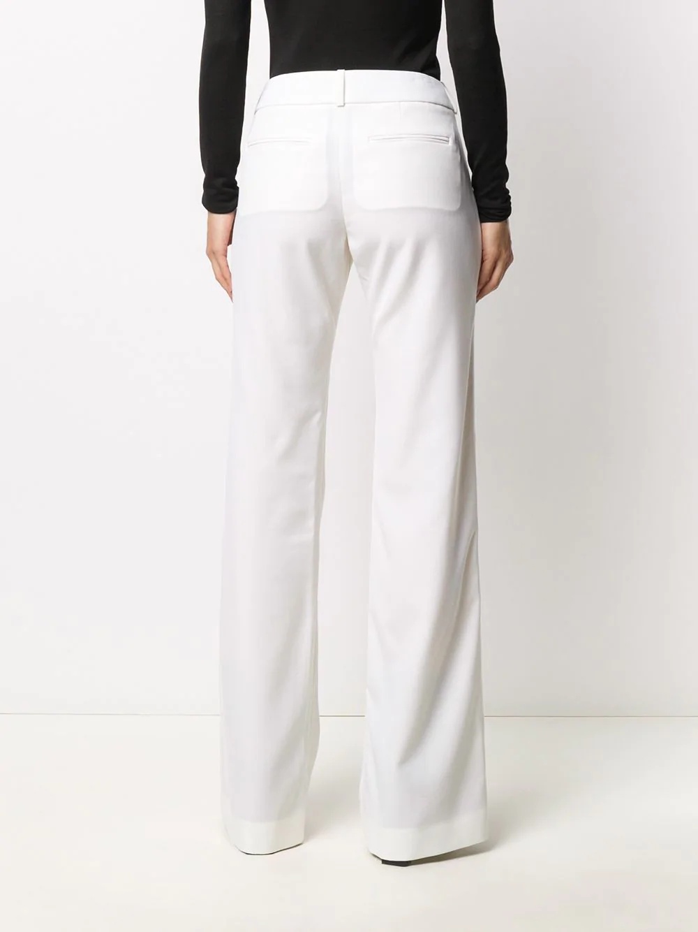 mid-rise flared trousers - 4