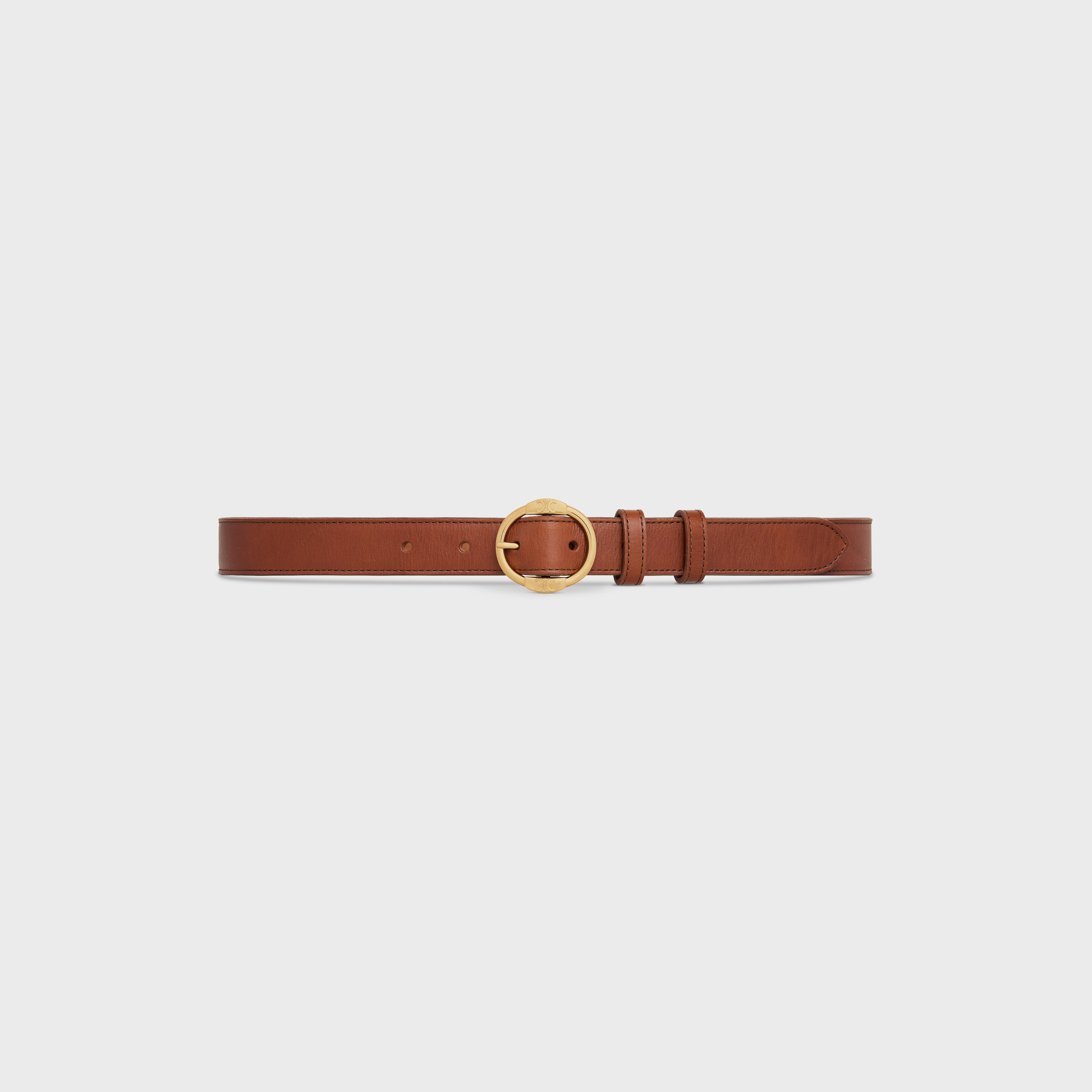 CELINE MEDIUM TWIN TRIOMPHE BELT in VINTAGE CALFSKIN