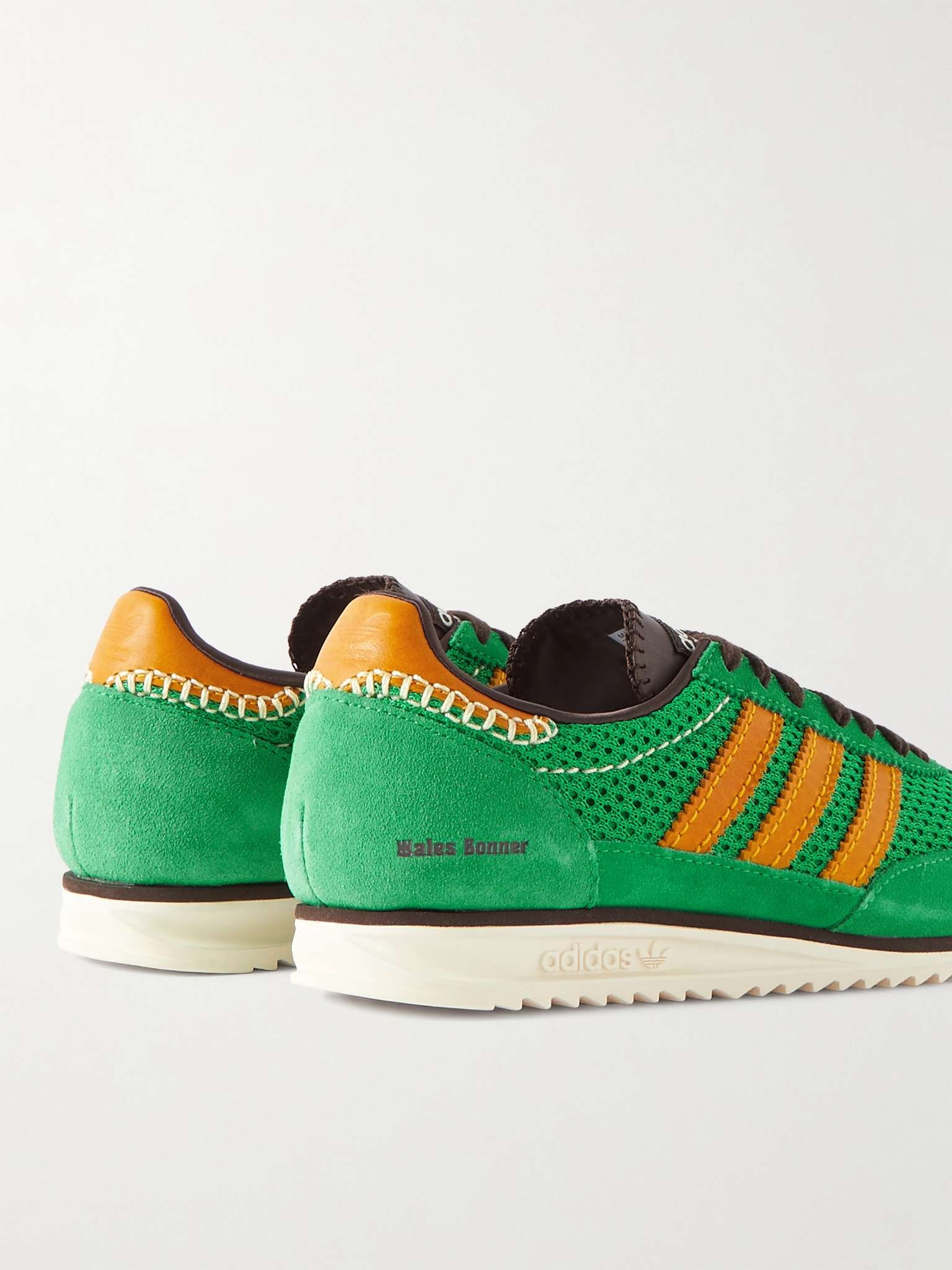 + Wales Bonner SL72 Suede and Mesh Sneakers - 5