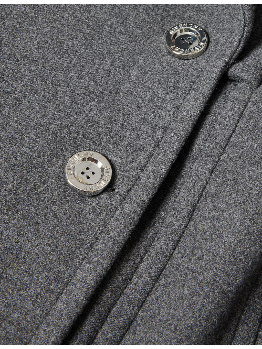 Double-Breasted Notch-Lapels Wool And Silk Coat - 7