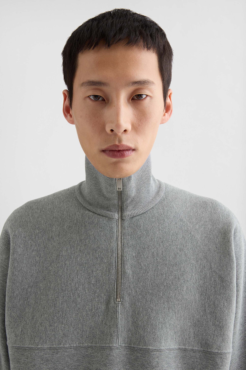 Cotton Terry High-Neck Sweatshirt 4