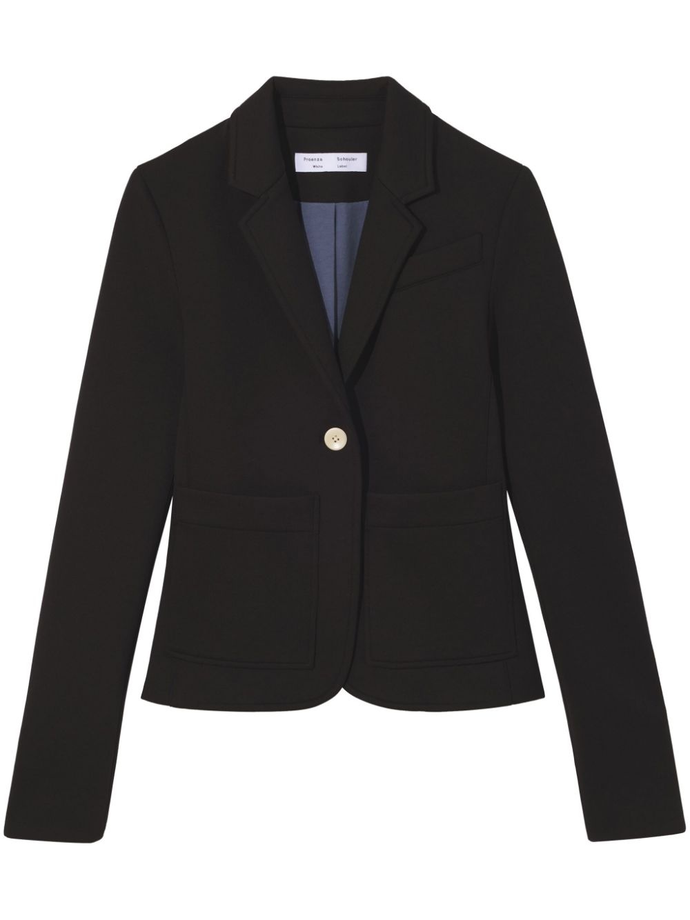 single-breasted jersey blazer - 1