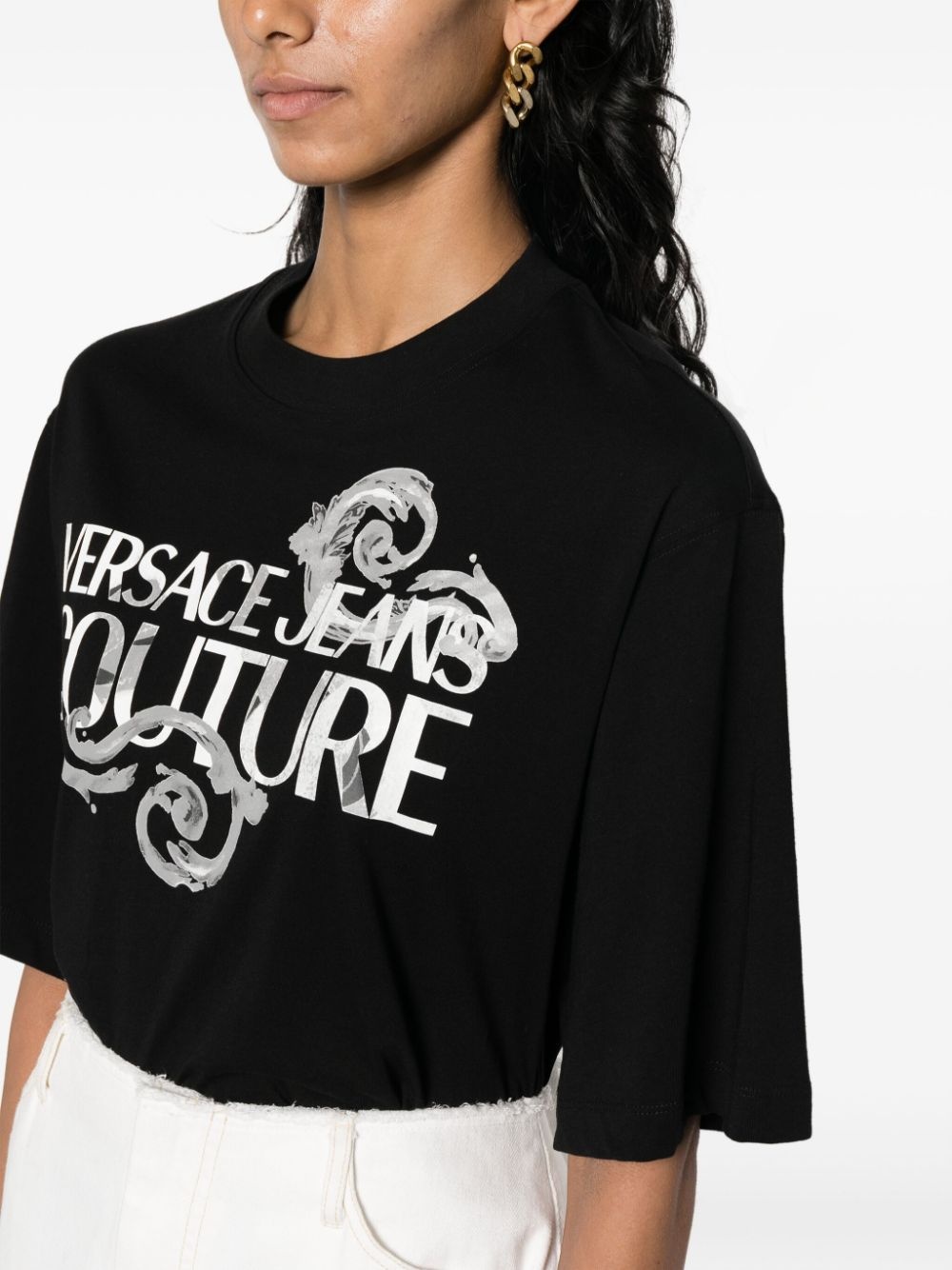 logo-print cotton T-shirt - 5