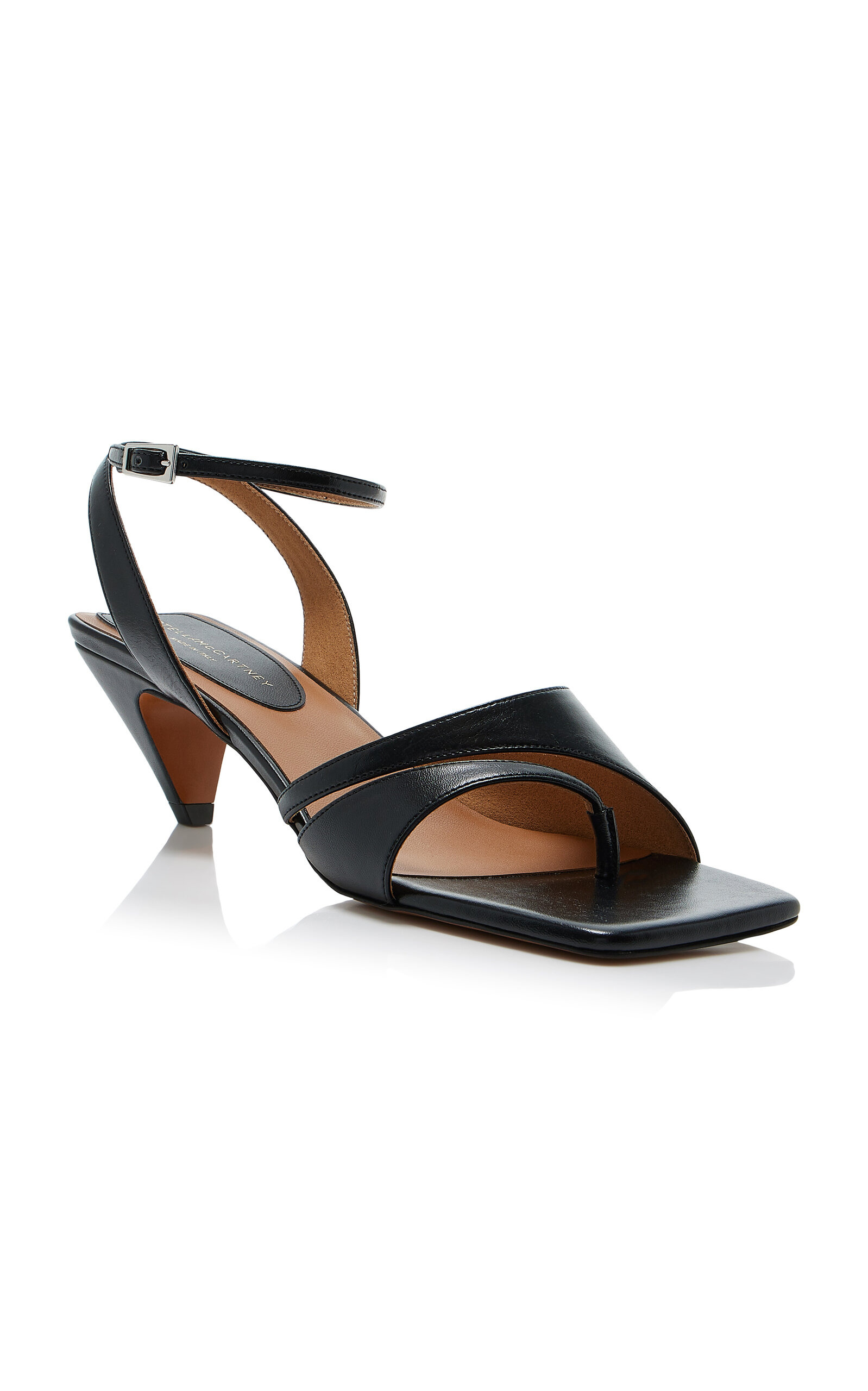 Spur Vegan-Leather Sandals black - 4