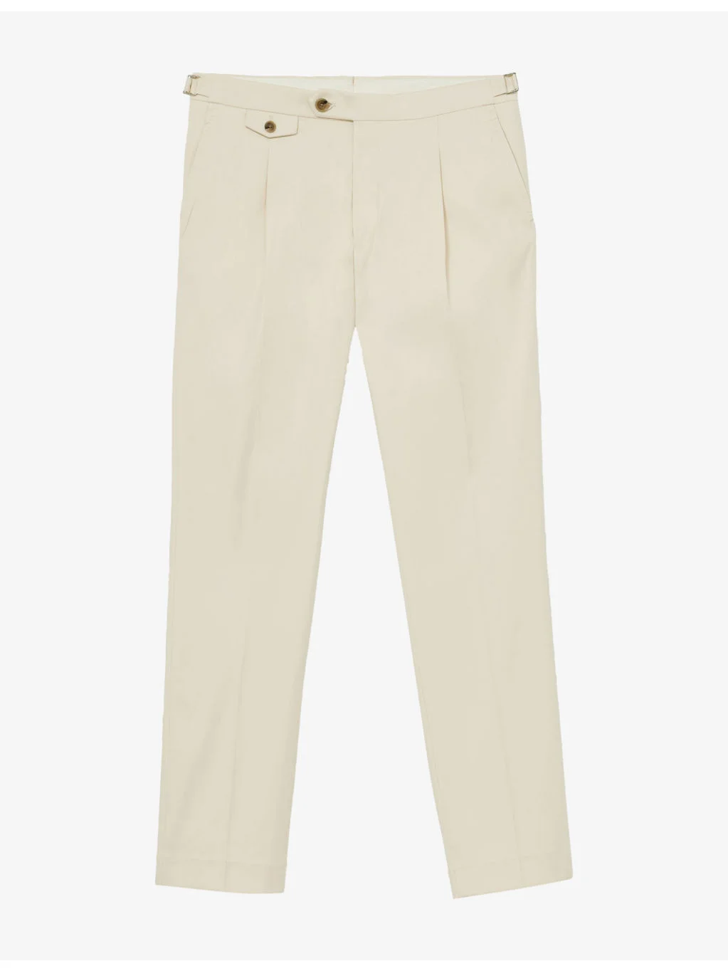Float Tailored-Fit Side-Adjuster Cotton-Blend Trousers - 1