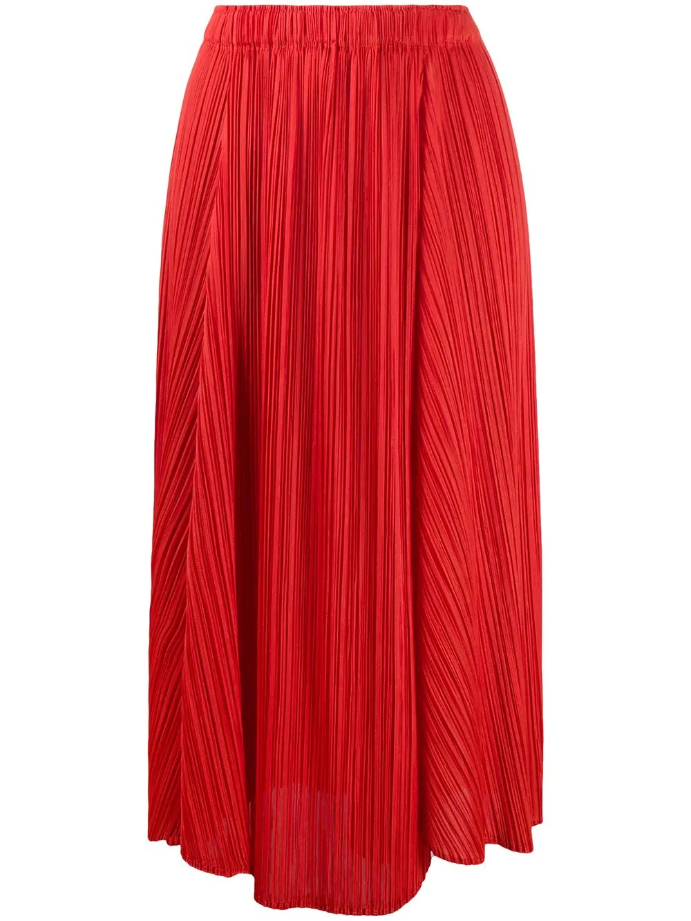 asymmetric pleats skirt - 1