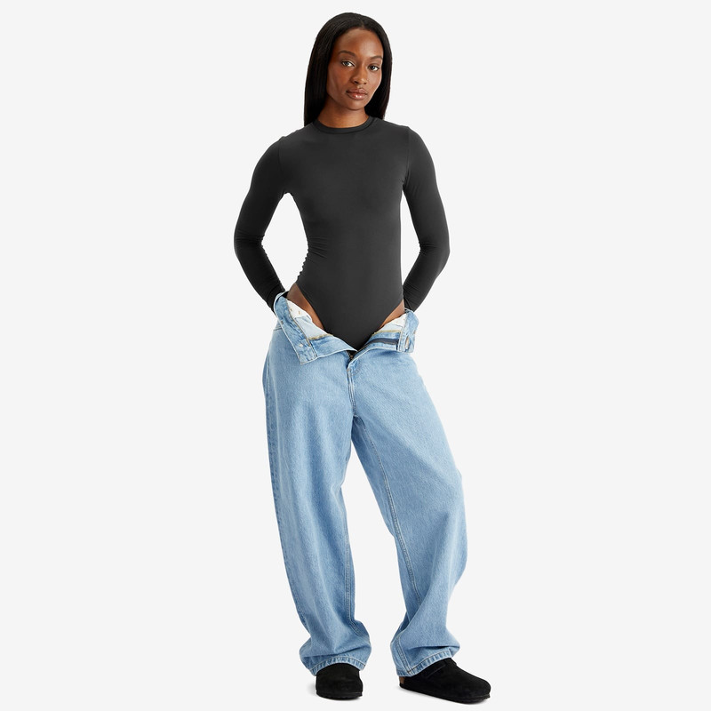SKIMS SKIMS Fits Everybody Long Sleeve Crewneck Bodysuit outlook