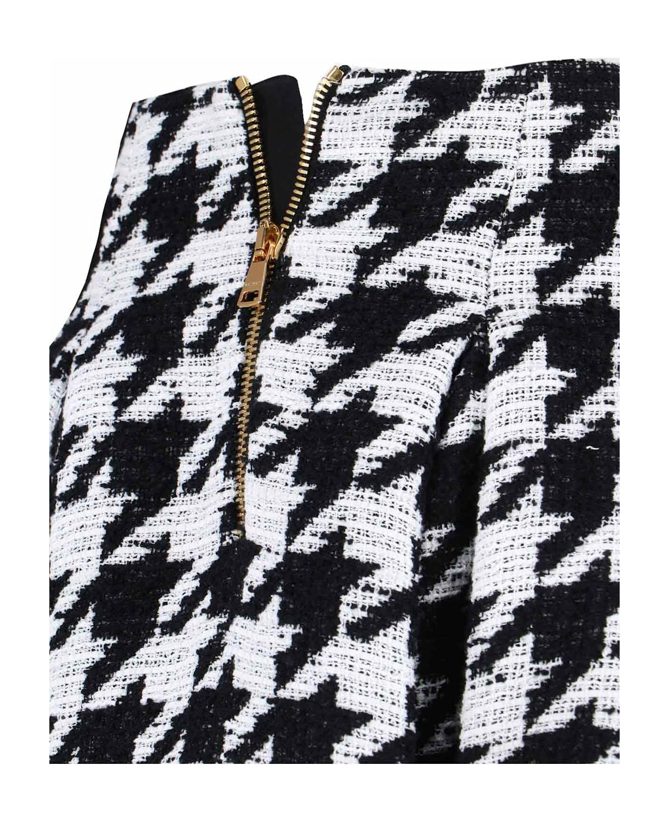 Houndstooth Mini Skirt - 5