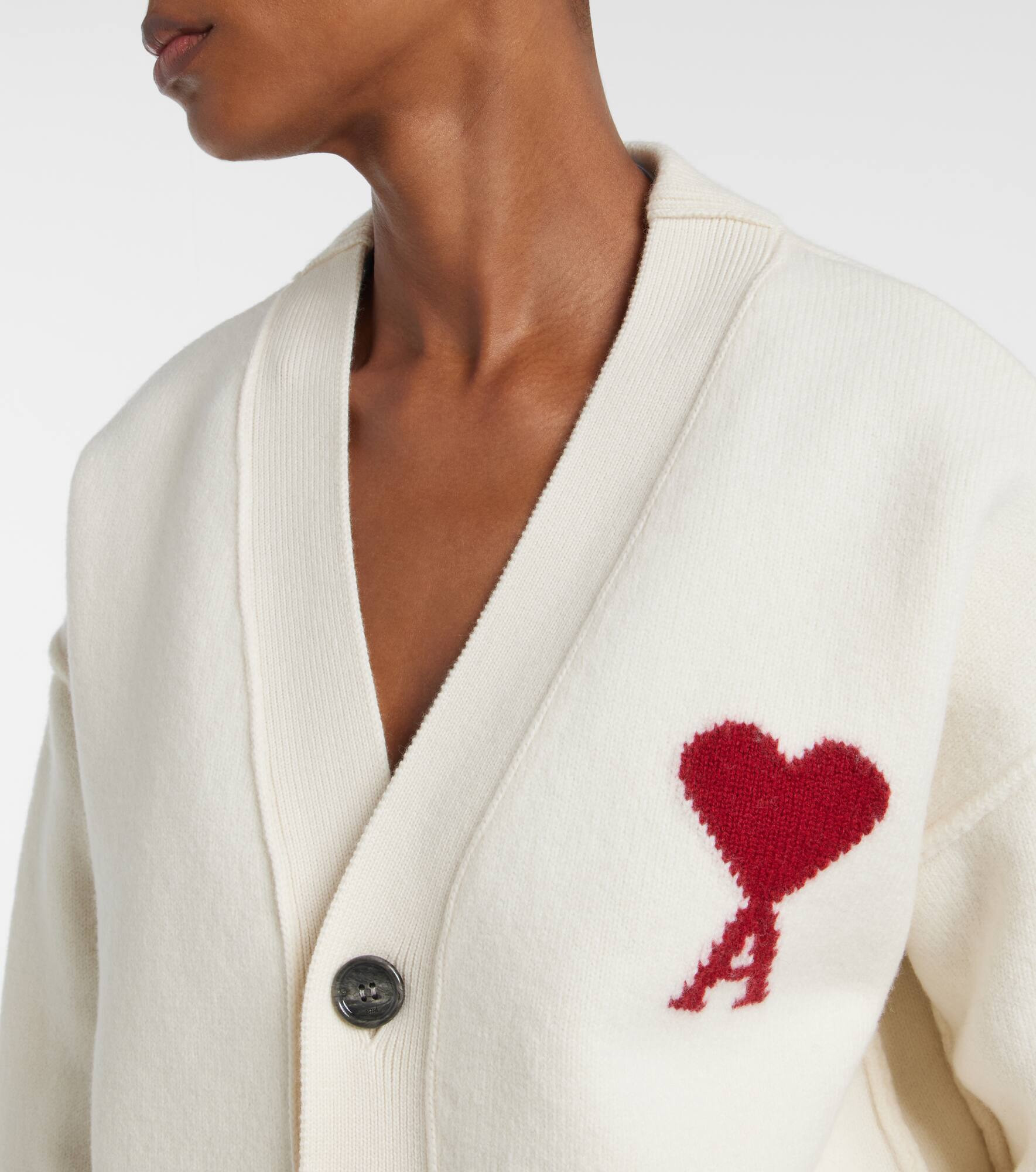 Ami de Cœur virgin wool cardigan - 4