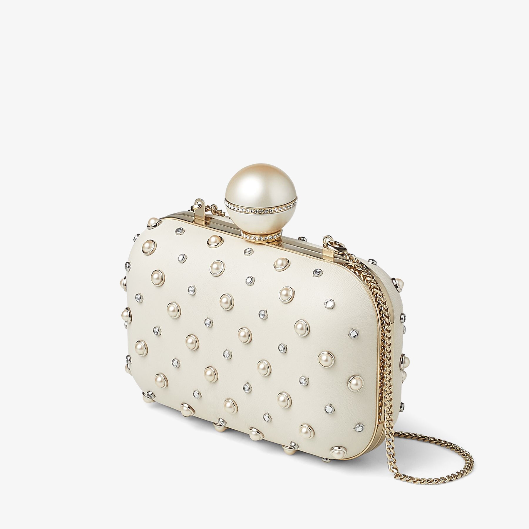 Cloud
Pearl Mix Clutch Bag with Ball Clasp - 4