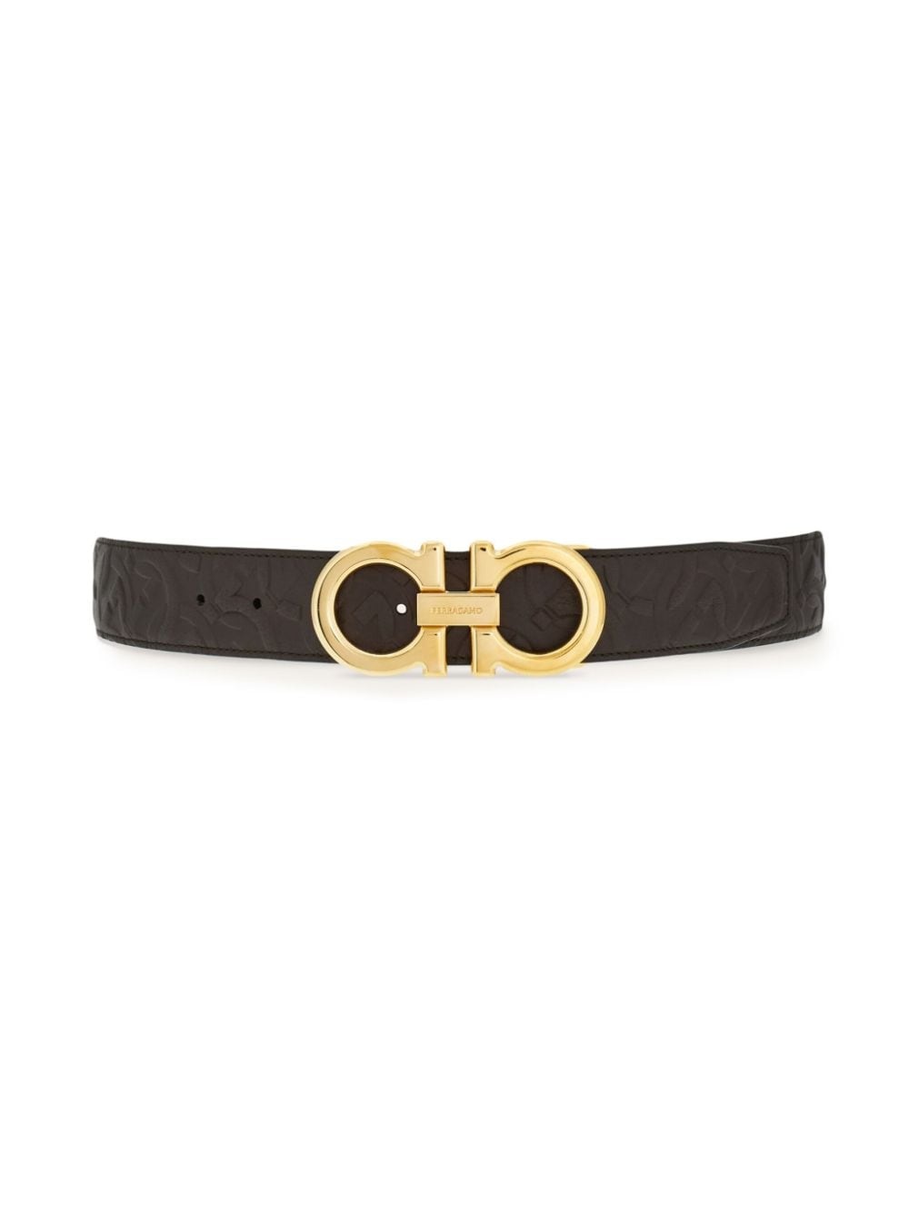 Gancini reversible calfskin belt - 3