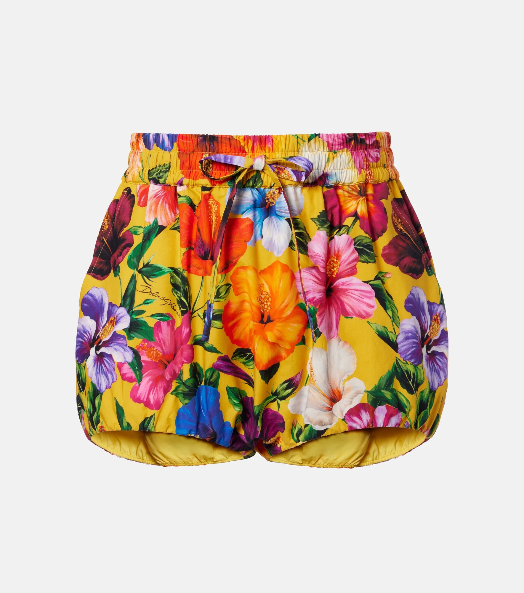 Floral cotton shorts - 1