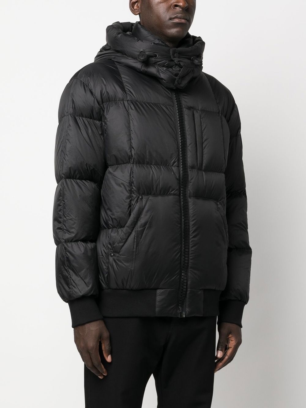 padded zip-ip coat - 3