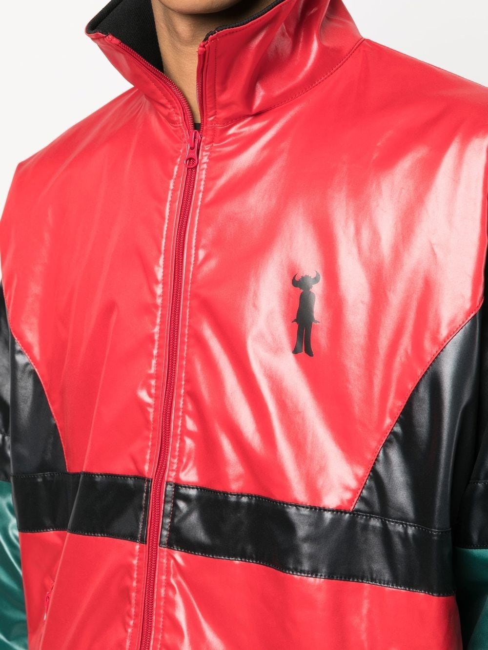 colour-block panelled windbreaker - 10