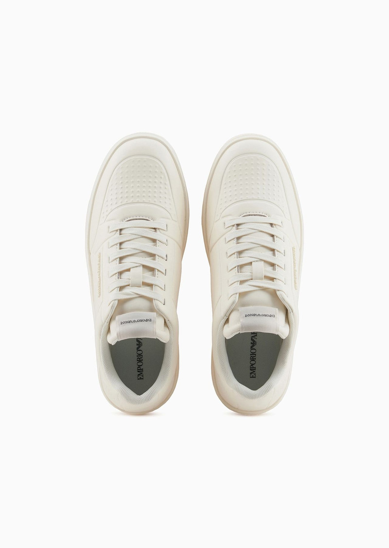 Leather sneakers with thermoformed details 3