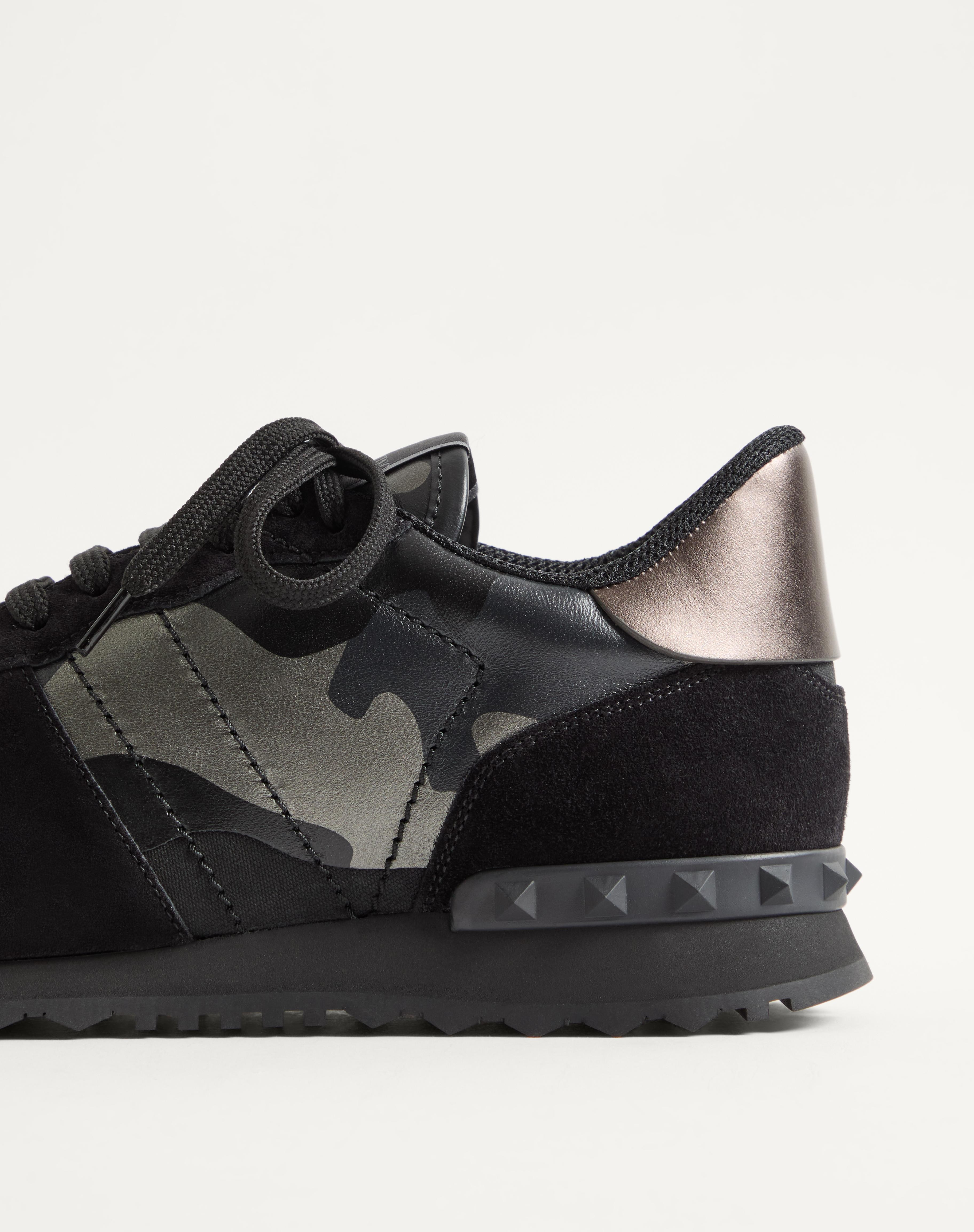 ROCKRUNNER CAMOUFLAGE NOIR METALLIC SNEAKER - 8