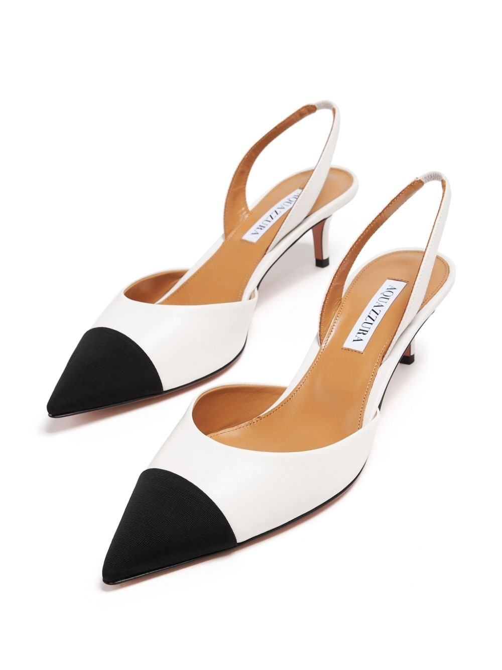 two-tone leather pumps - 2