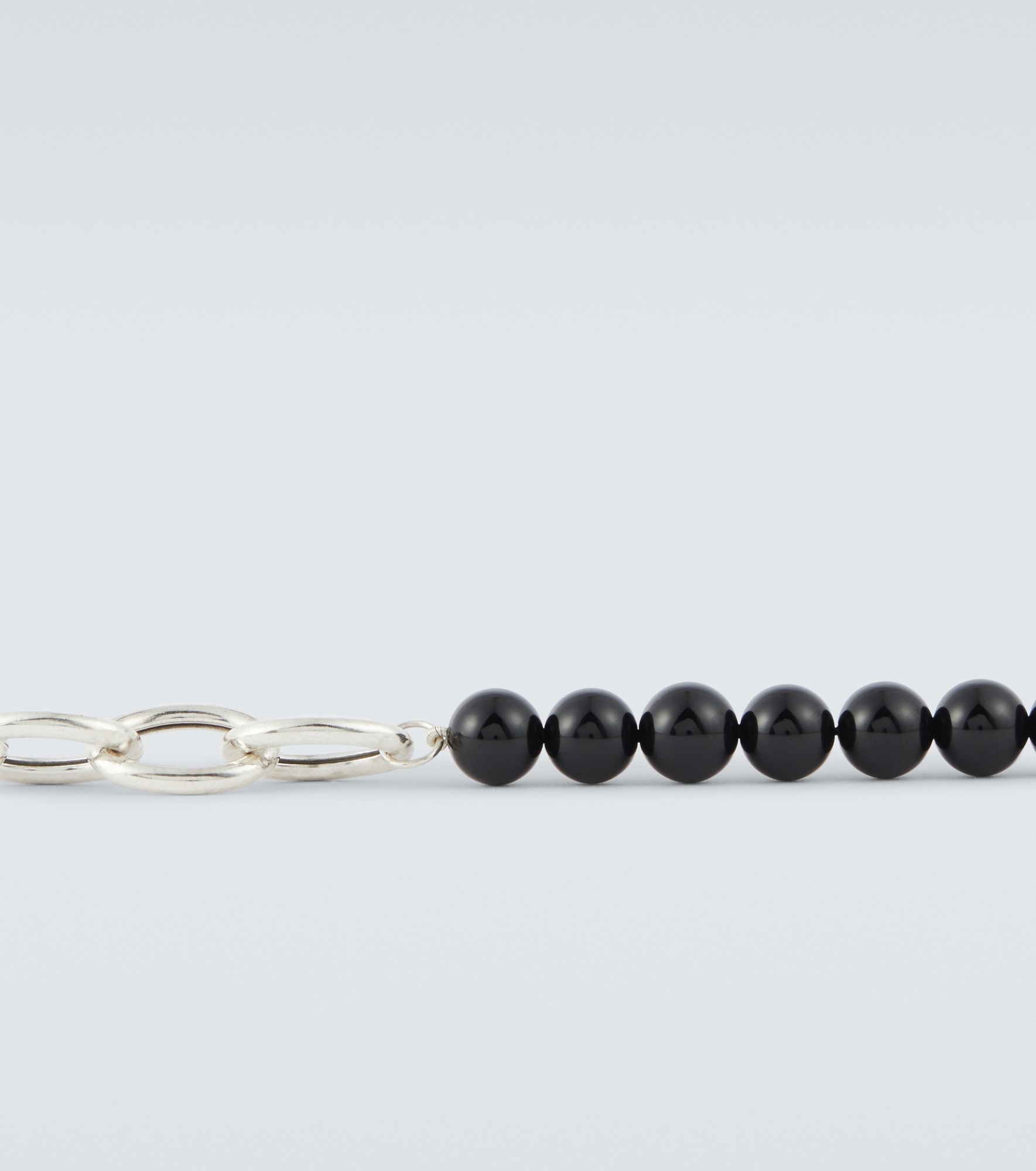 Beaded sterling silver necklace - 4