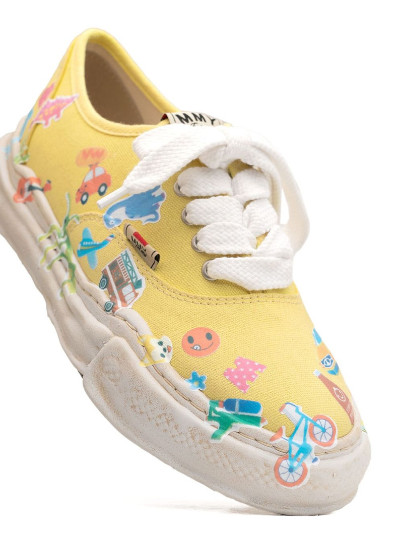 Baker sticker-print low-top sneakers 4