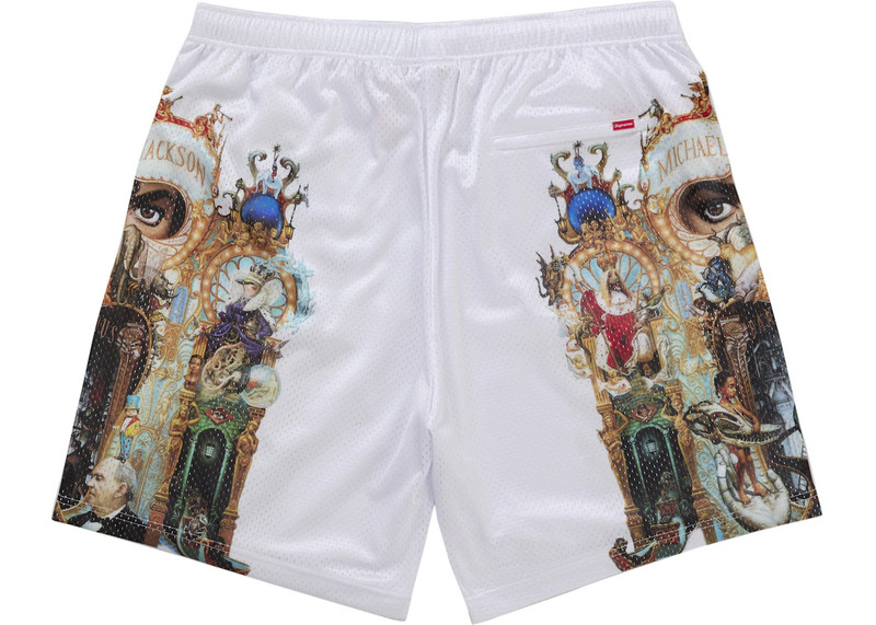 Supreme Supreme Michael Jackson Dangerous Mesh Short White outlook